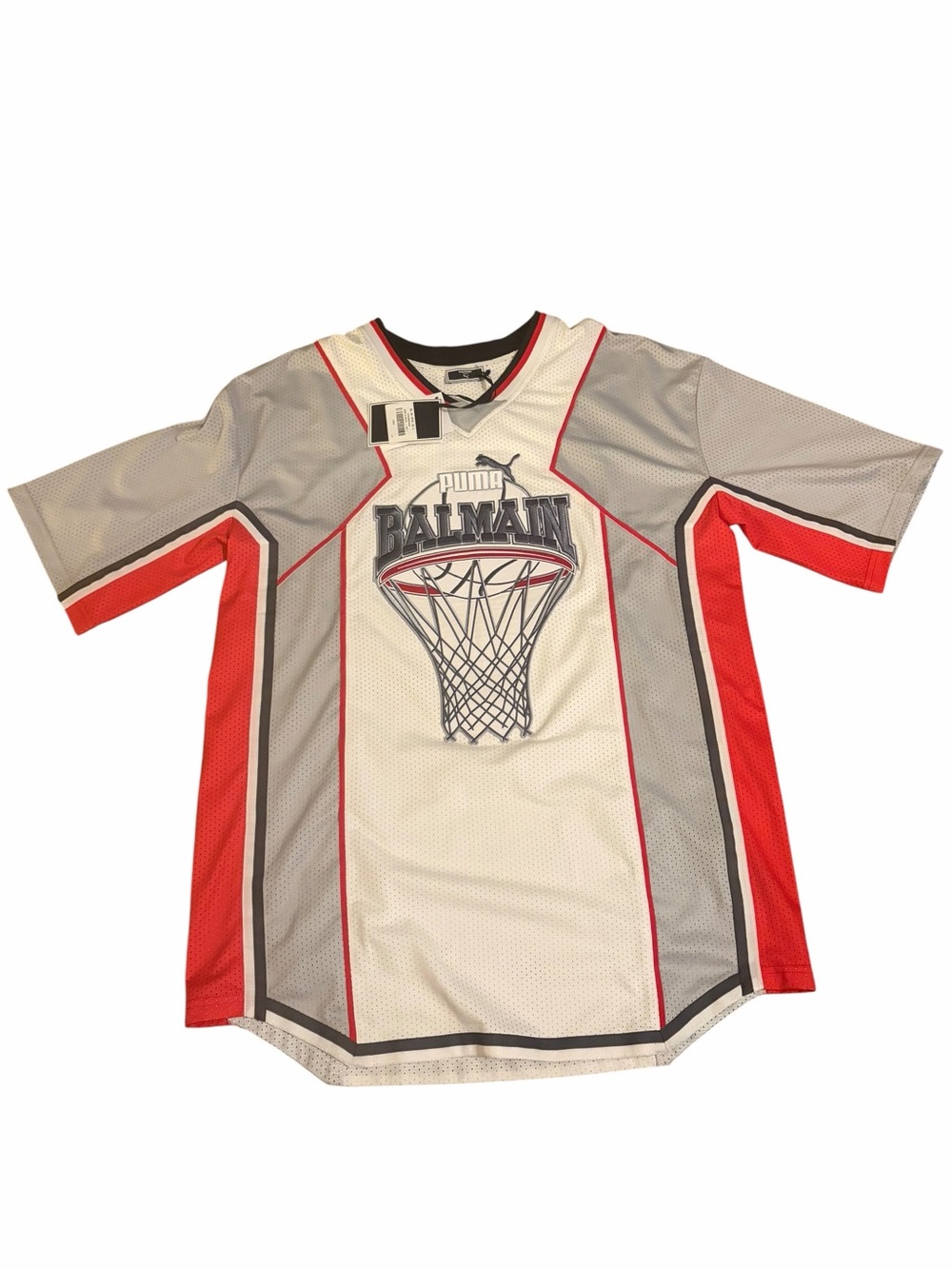 Balmain X Puma mens L basketball jersey NWT
